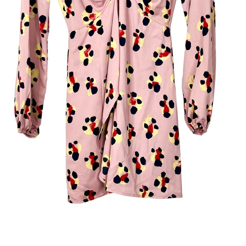 Bcbgeneration Printed Long Sleeve V-Neck Mini Dre… - image 4
